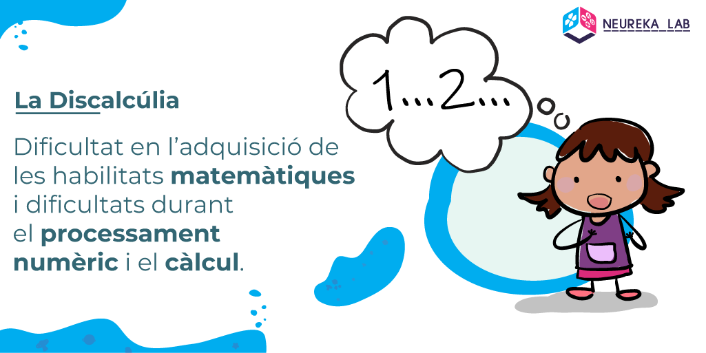 La discalcúlia és la dificultat en l'adquisició de les habilitats matemàtiques i les dificultats durant el processament numèric i el càlcul.